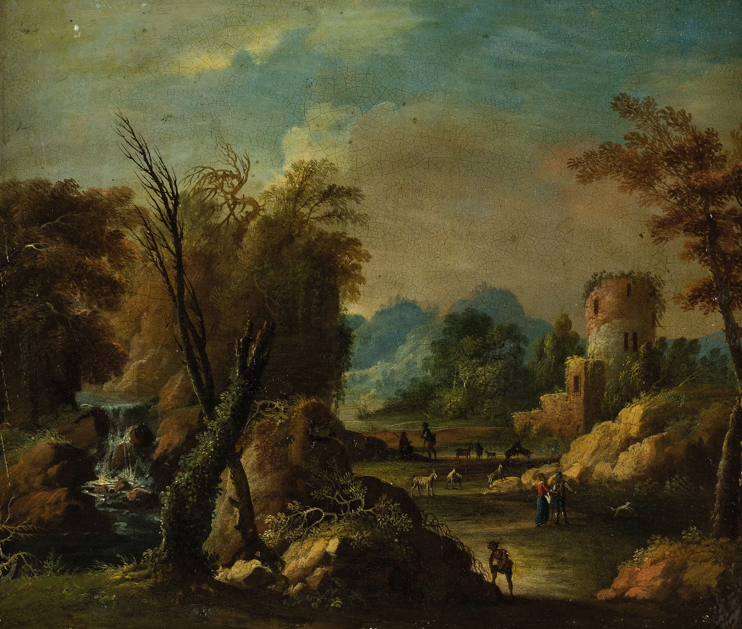 Giuseppe Zola-32-Paesaggio con torre